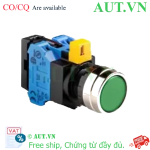 Ảnh của Nút nhấn nhả IDEC HW4L-M1F20QD-G-24V D22 2NO (Xanh)