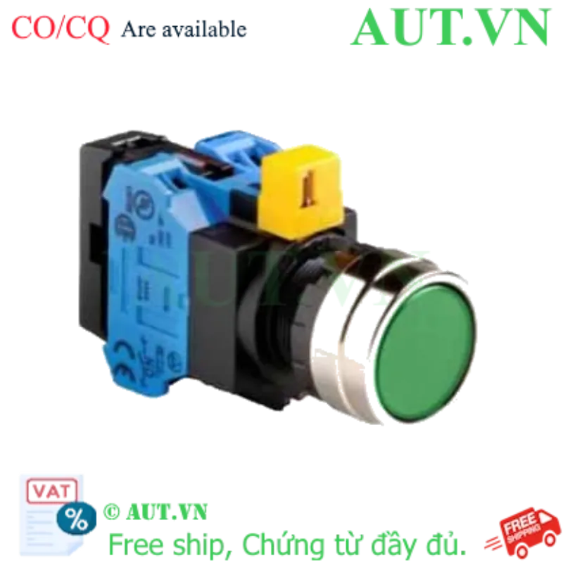 Ảnh của Nút nhấn nhả IDEC HW4L-M1F20QD-G-6V D22 2NO (Xanh)