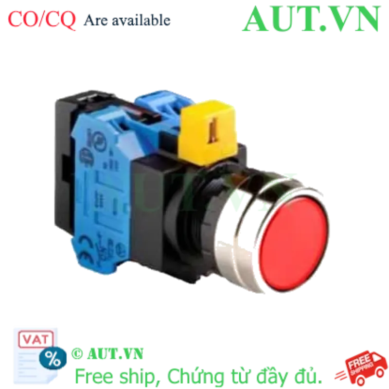 Ảnh của Nút nhấn nhả IDEC HW4L-M1F20QD-R-12V D22 2NO (Đỏ)