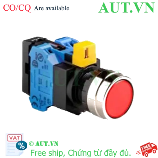 Ảnh của Nút nhấn nhả IDEC HW4L-M1F20QD-R-24V D22 2NO (Đỏ)