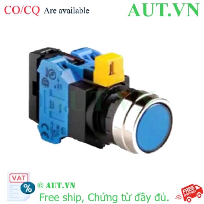 Ảnh của Nút nhấn nhả IDEC HW4L-M1F20QD-S-24V D22 2NO (Xanh)