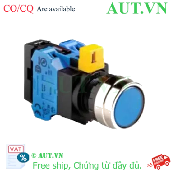 Ảnh của Nút nhấn nhả IDEC HW4L-M1F20QD-S-6V D22 2NO (Xanh)