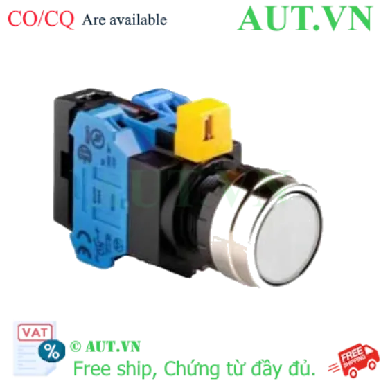 Ảnh của Nút nhấn nhả IDEC HW4L-M1F20QD-W-24V D22 2NO (Trắng)