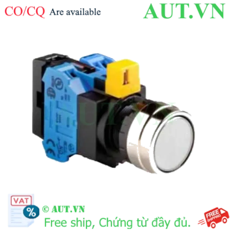 Ảnh của Nút nhấn nhả IDEC HW4L-M1F20QD-W-24V D22 2NO (Trắng)
