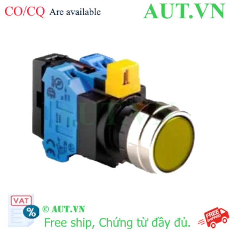 Ảnh của Nút nhấn nhả IDEC HW4L-M1F20QD-Y-6V D22 2NO (Vàng)