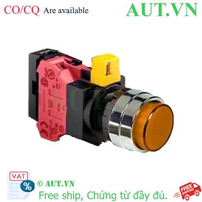 Ảnh của Nút nhấn nhả IDEC HW4L-M2F01QD-A-12V D22 1NC (Hổ phách)
