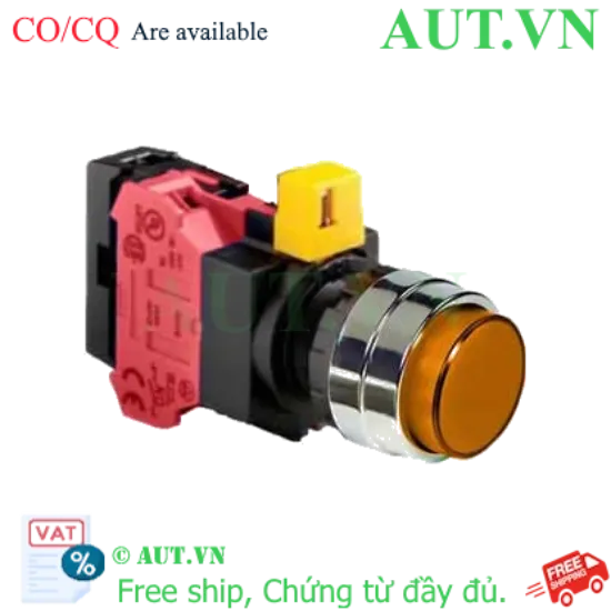 Ảnh của Nút nhấn nhả IDEC HW4L-M2F01QD-A-6V D22 1NC (Hổ phách)