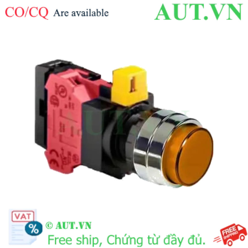 Ảnh của Nút nhấn nhả IDEC HW4L-M2F01QD-A-6V D22 1NC (Hổ phách)