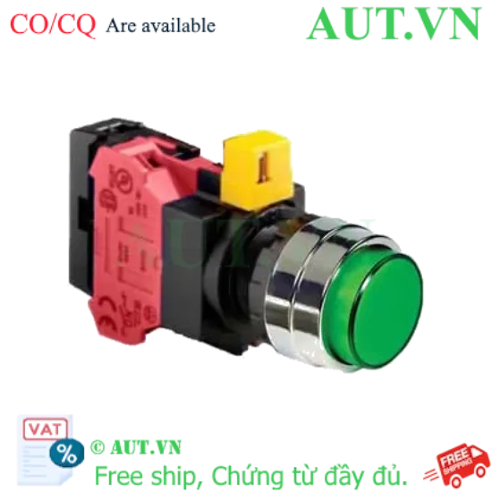 Ảnh của Nút nhấn nhả IDEC HW4L-M2F01QD-G-24V D22 1NC (Xanh)