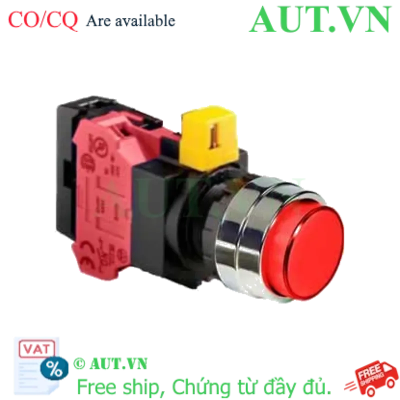 Ảnh của Nút nhấn nhả IDEC HW4L-M2F01QD-R-24V D22 1NC (Đỏ)
