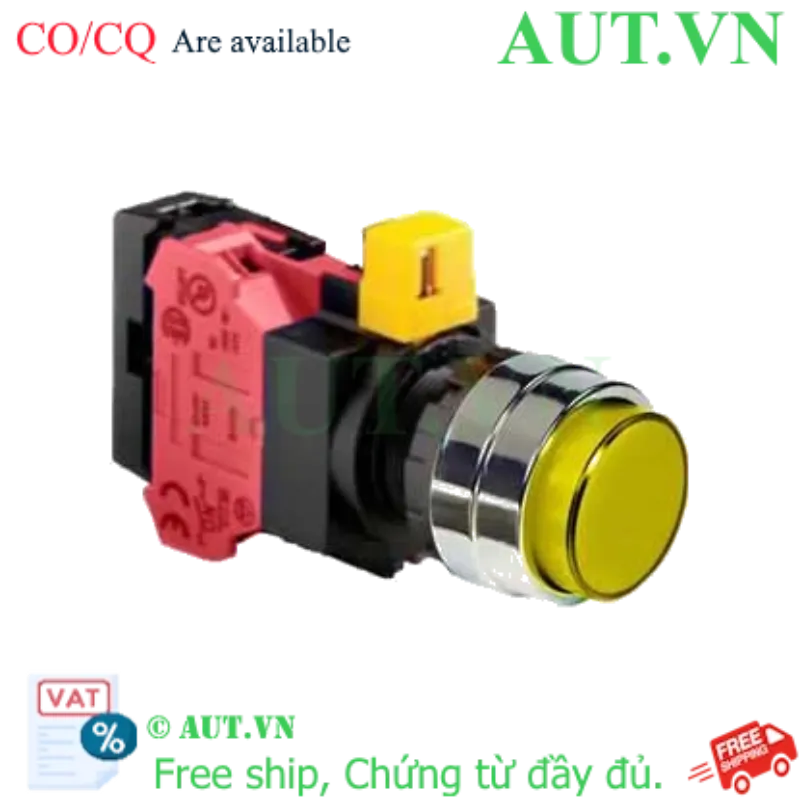 Ảnh của Nút nhấn nhả IDEC HW4L-M2F01QD-Y-6V D22 1NC (Vàng)