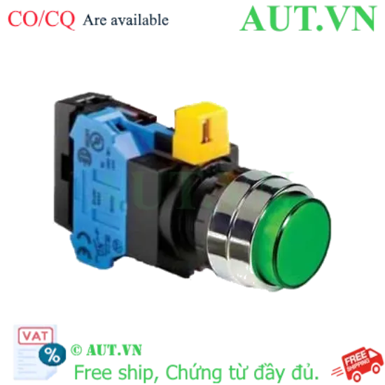 Ảnh của Nút nhấn nhả IDEC HW4L-M2F10QD-G-24V D22 1NO (Xanh)