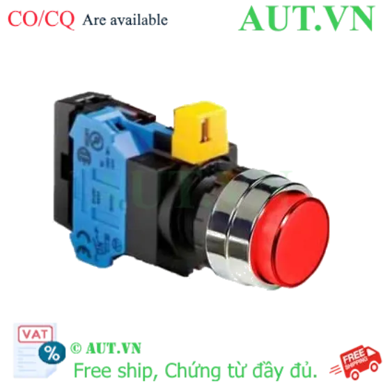 Ảnh của Nút nhấn nhả IDEC HW4L-M2F10QD-R-12V D22 1NO (Đỏ)