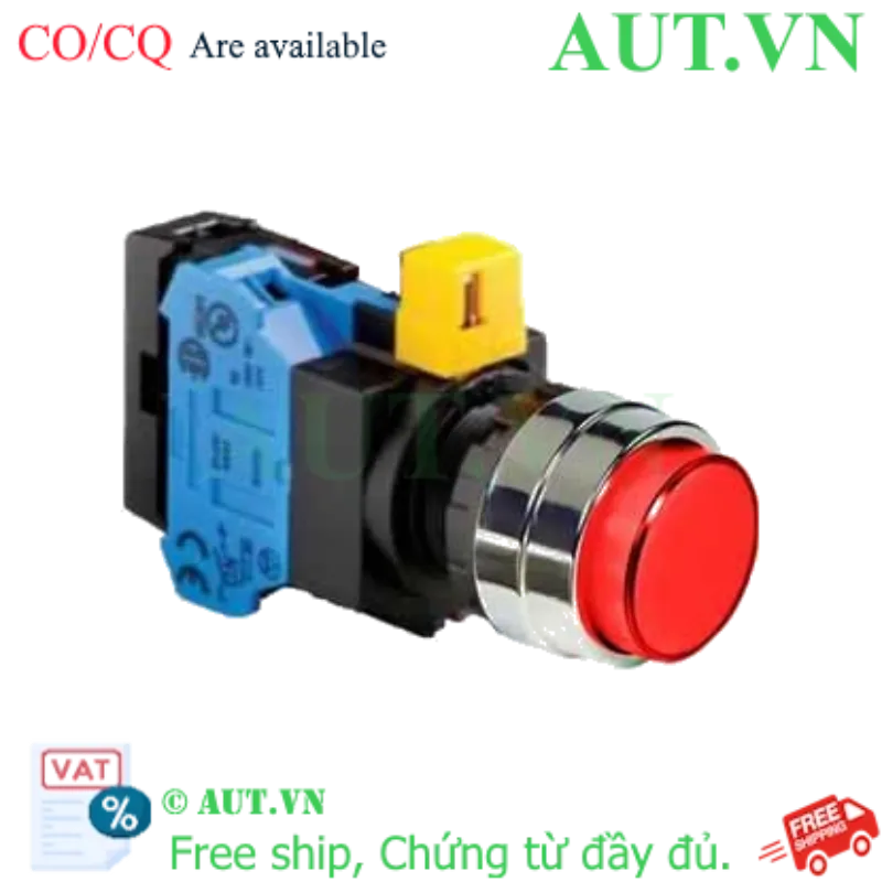 Ảnh của Nút nhấn nhả IDEC HW4L-M2F10QD-R-24V D22 1NO (Đỏ)