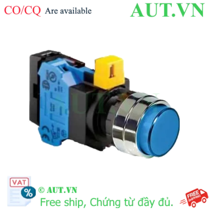 Ảnh của Nút nhấn nhả IDEC HW4L-M2F10QD-S-6V D22 1NO (Xanh)