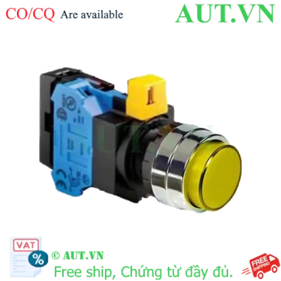 Ảnh của Nút nhấn nhả IDEC HW4L-M2F10QD-Y-24V D22 1NO (Vàng)