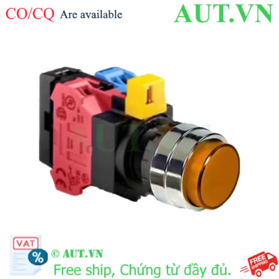Ảnh của Nút nhấn nhả IDEC HW4L-M2F11QD-A-24V D22 1NO+1NC (Hổ phách)