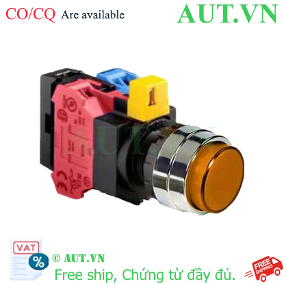 Ảnh của Nút nhấn nhả IDEC HW4L-M2F11QD-A-6V D22 1NO+1NC (Hổ phách)