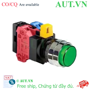Ảnh của Nút nhấn nhả IDEC HW4L-M2F11QD-G-6V D22 1NO+1NC (Xanh)