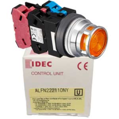 Ảnh của Nút nhấn nhả có đèn IDEC ALFN22211DNY 24VAC/DC D30 1NO+1NC (Vàng)