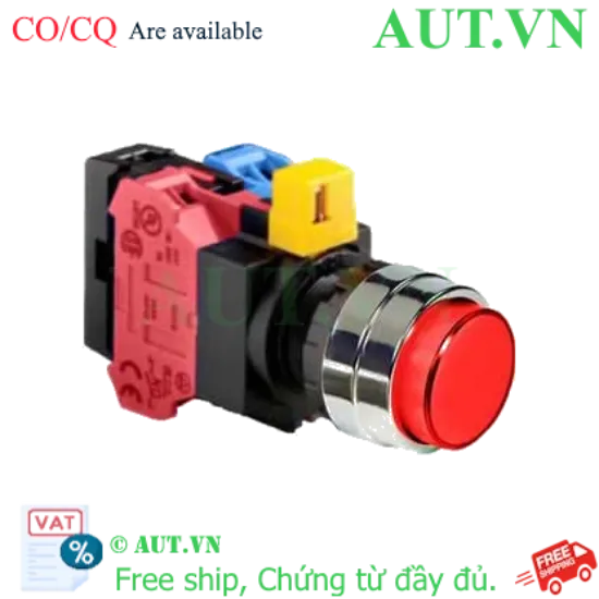 Ảnh của Nút nhấn nhả IDEC HW4L-M2F11QD-R-12V D22 1NO+1NC (Đỏ)