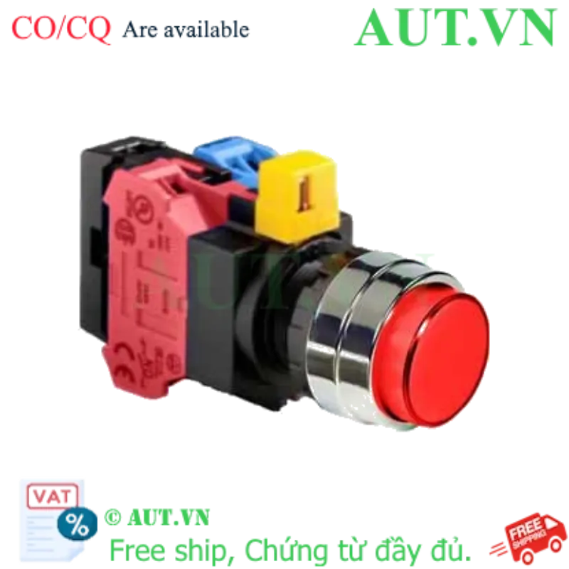 Ảnh của Nút nhấn nhả IDEC HW4L-M2F11QD-R-6V D22 1NO+1NC (Đỏ)