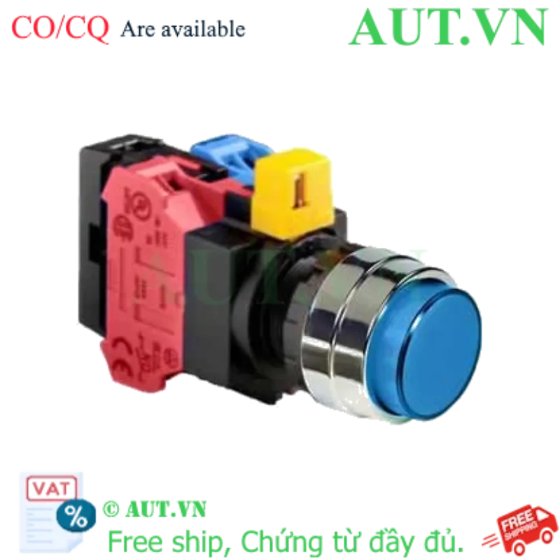 Ảnh của Nút nhấn nhả IDEC HW4L-M2F11QD-S-12V D22 1NO+1NC (Xanh)