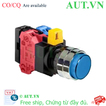 Ảnh của Nút nhấn nhả IDEC HW4L-M2F11QD-S-6V D22 1NO+1NC (Xanh)