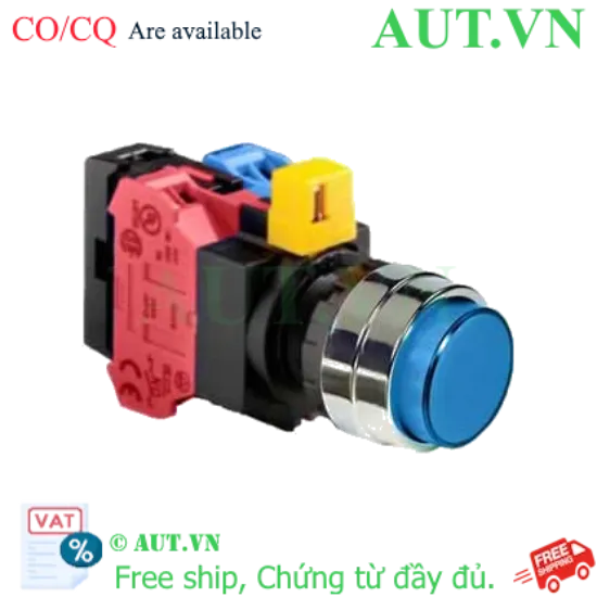 Ảnh của Nút nhấn nhả IDEC HW4L-M2F11QD-S-6V D22 1NO+1NC (Xanh)