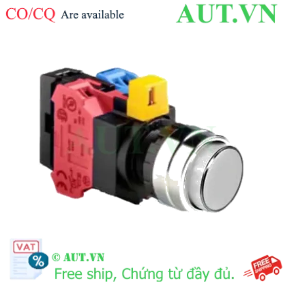 Ảnh của Nút nhấn nhả IDEC HW4L-M2F11QD-W-12V D22 1NO+1NC (Trắng)