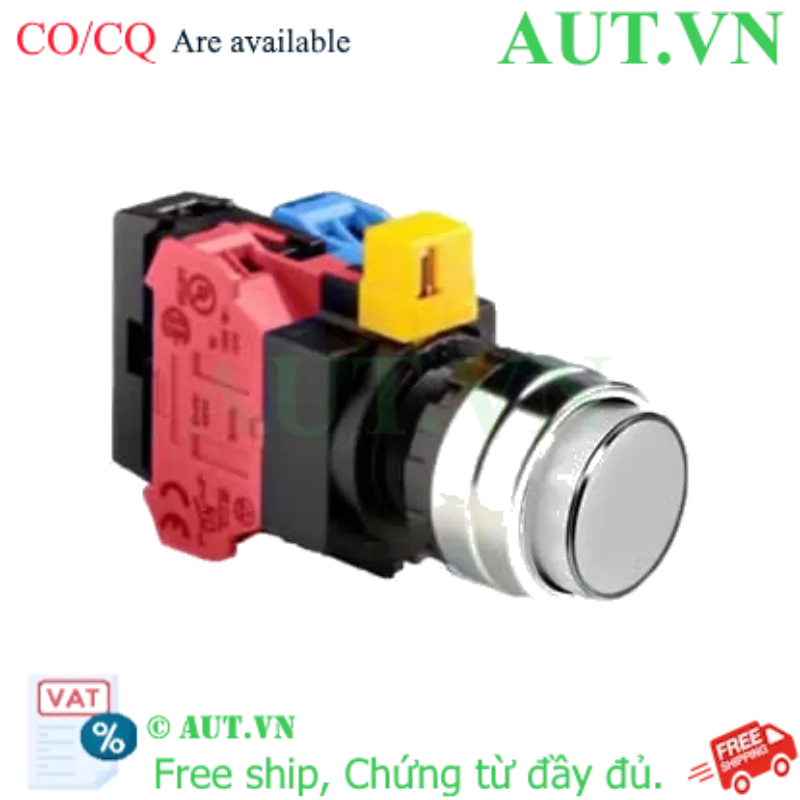 Ảnh của Nút nhấn nhả IDEC HW4L-M2F11QD-W-12V D22 1NO+1NC (Trắng)