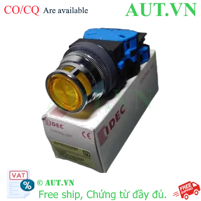 Ảnh của Nút nhấn nhả có đèn IDEC ALFN22220DNY 24VAC/DC D30 2NO (Vàng)