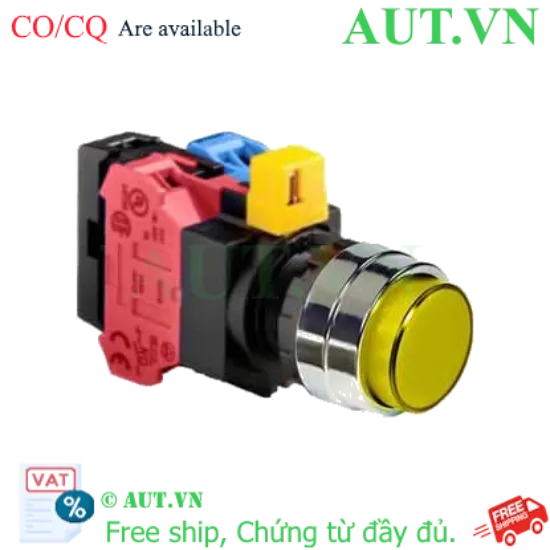 Ảnh của Nút nhấn nhả IDEC HW4L-M2F11QD-Y-6V D22 1NO+1NC (Vàng)