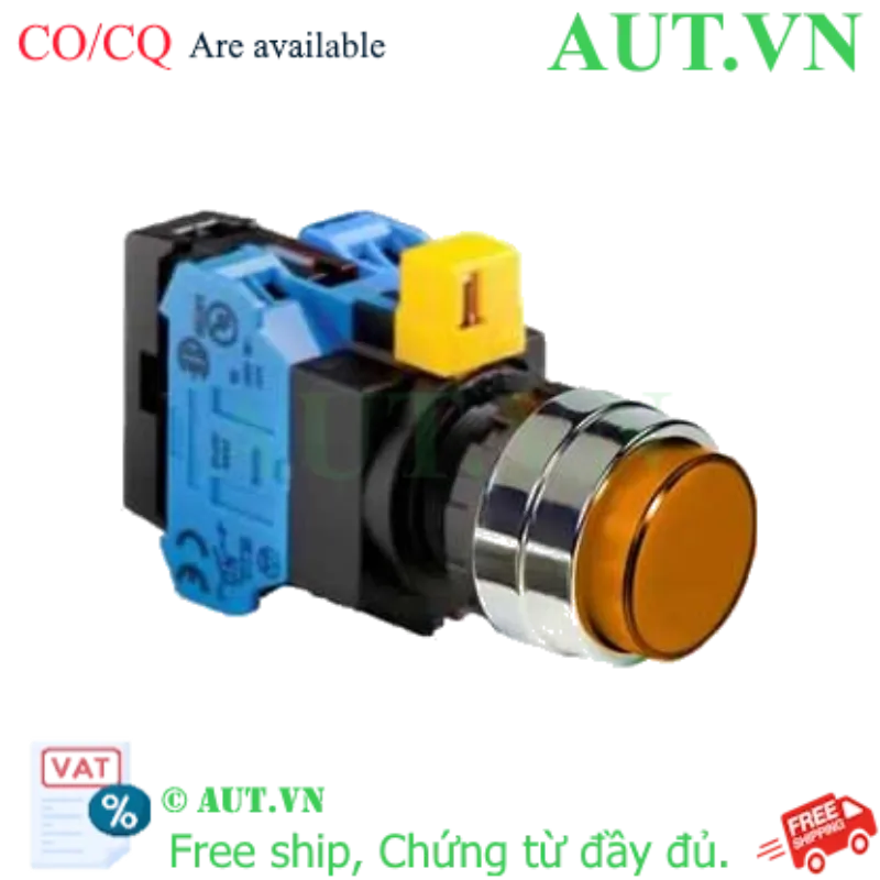Ảnh của Nút nhấn nhả IDEC HW4L-M2F20QD-A-24V D22 2NO (Hổ phách)