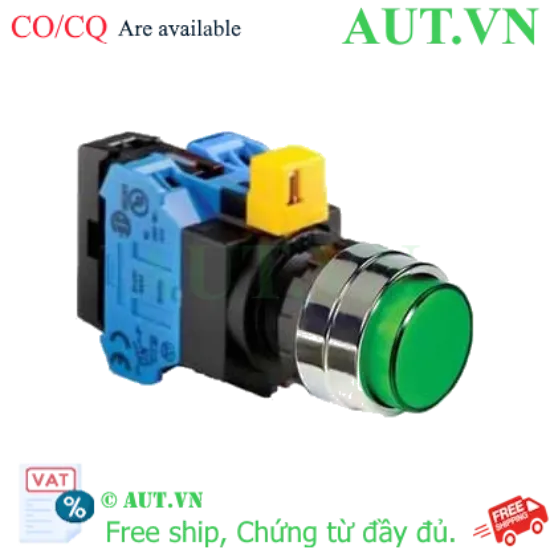 Ảnh của Nút nhấn nhả IDEC HW4L-M2F20QD-G-12V D22 2NO (Xanh)