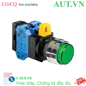 Ảnh của Nút nhấn nhả IDEC HW4L-M2F20QD-G-24V D22 2NO (Xanh)