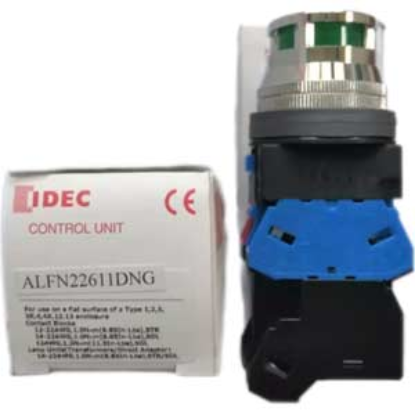 Ảnh của ALFN22611DNG - Nút nhấn nhả có đèn Idec phi 30, màu xanh