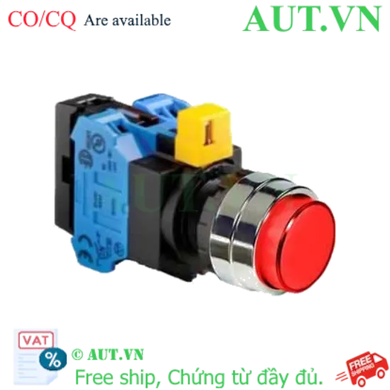 Ảnh của Nút nhấn nhả IDEC HW4L-M2F20QD-R-6V D22 2NO (Đỏ)