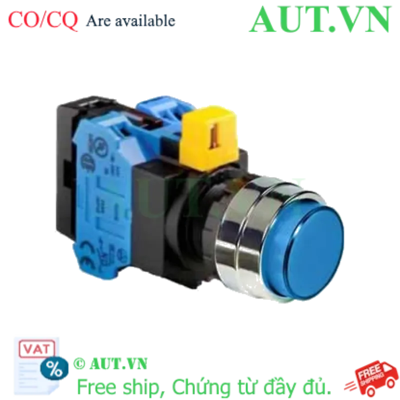Ảnh của Nút nhấn nhả IDEC HW4L-M2F20QD-S-12V D22 2NO (Xanh)