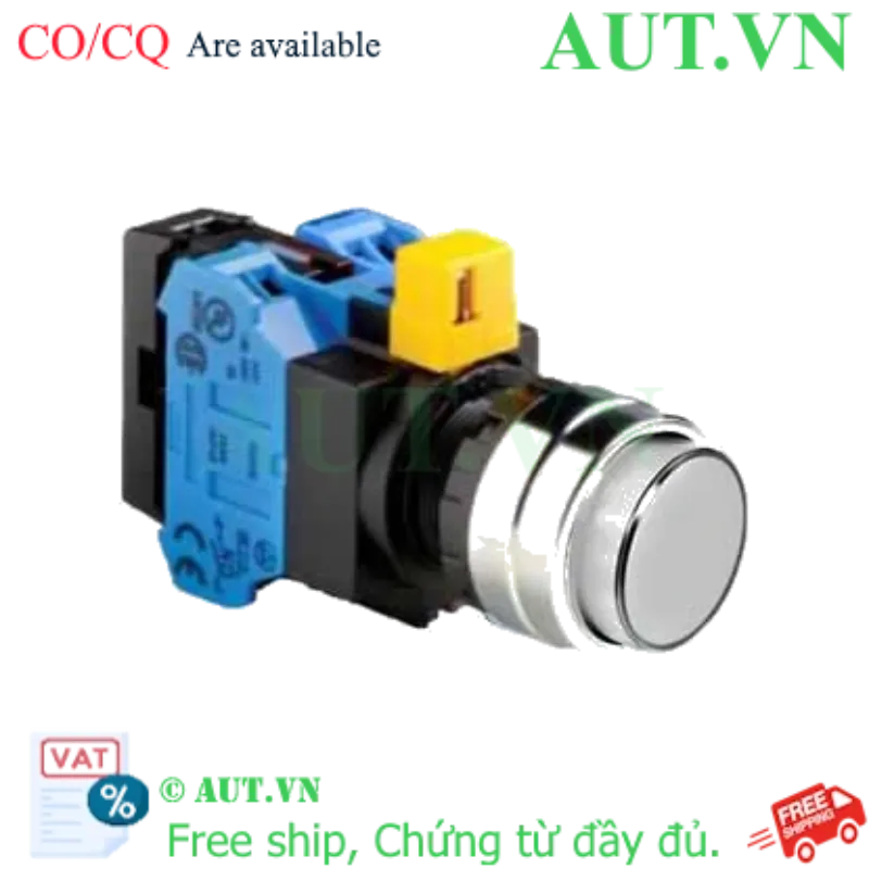 Ảnh của Nút nhấn nhả IDEC HW4L-M2F20QD-W-6V D22 2NO (Trắng)