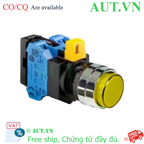 Ảnh của Nút nhấn nhả IDEC HW4L-M2F20QD-Y-12V D22 2NO (Vàng)