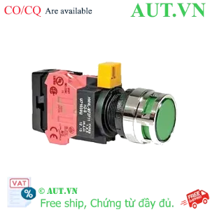 Ảnh của Nút nhấn nhả IDEC HW4L-MF2F01QD-G-6V D22 1NC (Xanh)