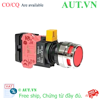 Ảnh của Nút nhấn nhả IDEC HW4L-MF2F01QD-R-24V D22 1NC (Đỏ)
