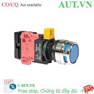 Ảnh của Nút nhấn nhả IDEC HW4L-MF2F01QD-S-24V D22 1NC (Xanh)