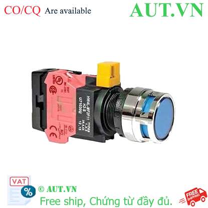 Ảnh của Nút nhấn nhả IDEC HW4L-MF2F01QD-S-24V D22 1NC (Xanh)