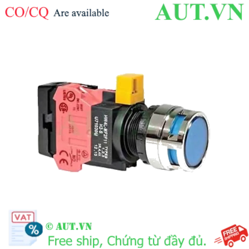 Ảnh của Nút nhấn nhả IDEC HW4L-MF2F01QD-S-6V D22 1NC (Xanh)