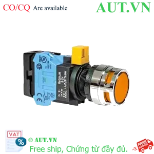 Ảnh của Nút nhấn nhả IDEC HW4L-MF2F10QD-A-12V D22 1NO (Hổ phách)