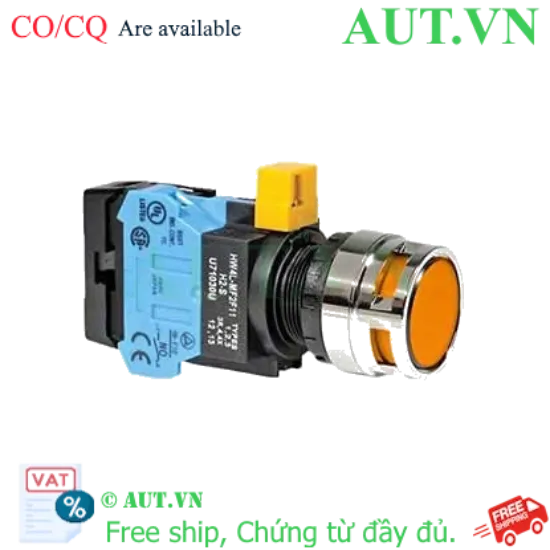 Ảnh của Nút nhấn nhả IDEC HW4L-MF2F10QD-A-12V D22 1NO (Hổ phách)