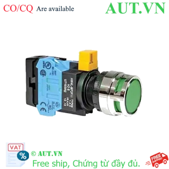 Ảnh của Nút nhấn nhả IDEC HW4L-MF2F10QD-G-24V D22 1NO (Xanh)