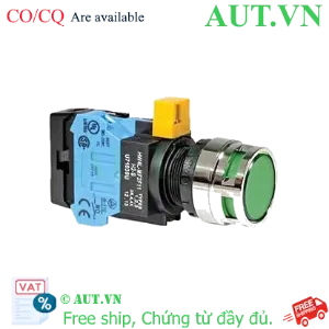 Ảnh của Nút nhấn nhả IDEC HW4L-MF2F10QD-G-6V D22 1NO (Xanh)